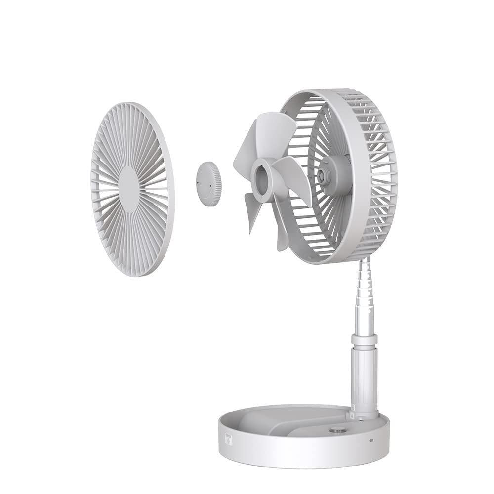 Adjustable Height Telescopic Rechargeable Standing Fan Rechargeable Pedestal Fan