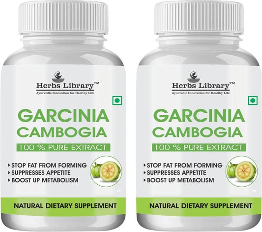 Garcinia Cambogia For Weight Loss 800mg 60% HCA Supplement (Pack of 2)